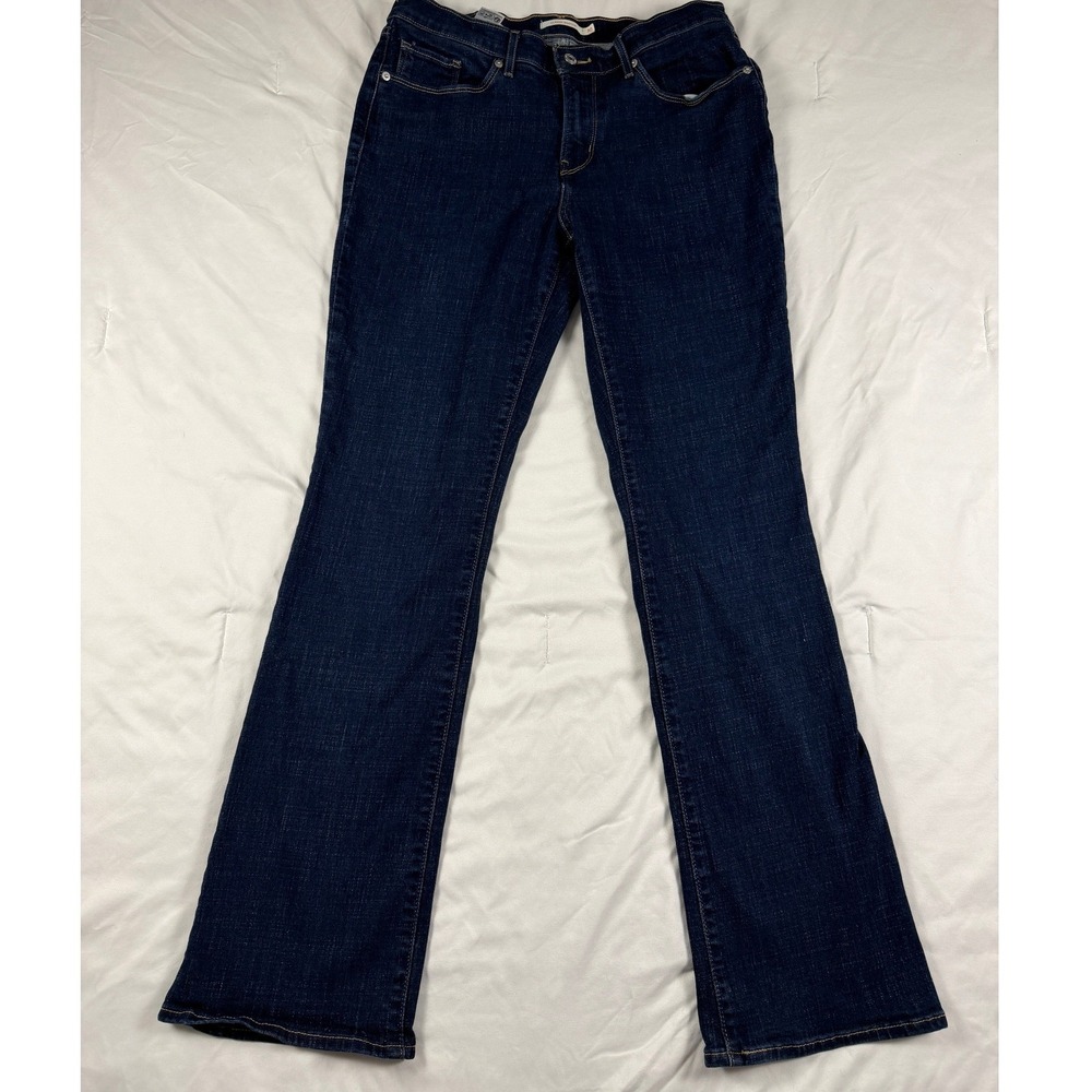 Levis Classic Bootcut Jeans Womens 30 Dark Wash Indigo WaterLess‎ Stretch Denim